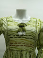 Keoshaa Printed Mal Cotton Green Tunic Top